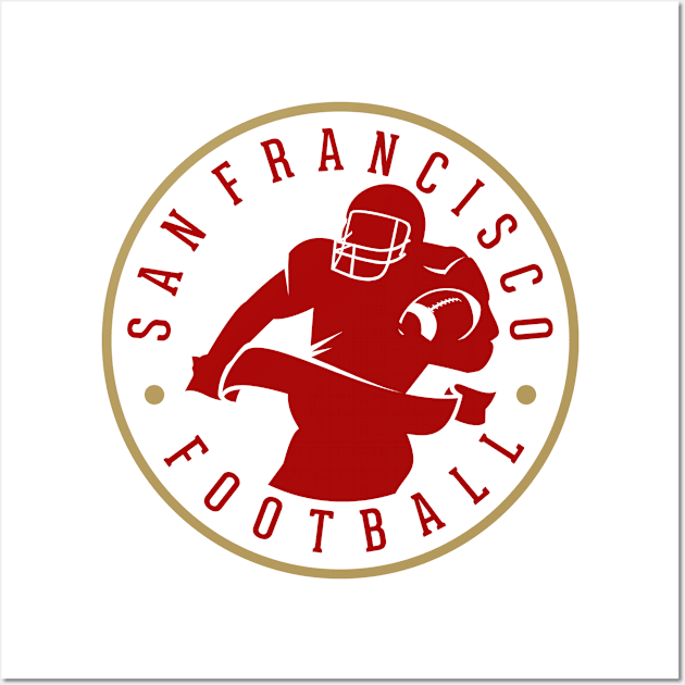 San Francisco Football Team Color Wall Art by Toogoo
